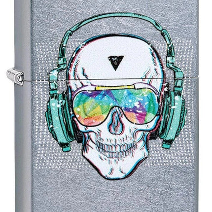 Zippo Caveira com Fone