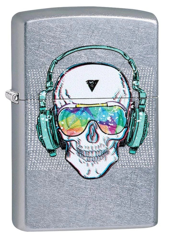 Zippo Caveira com Fone