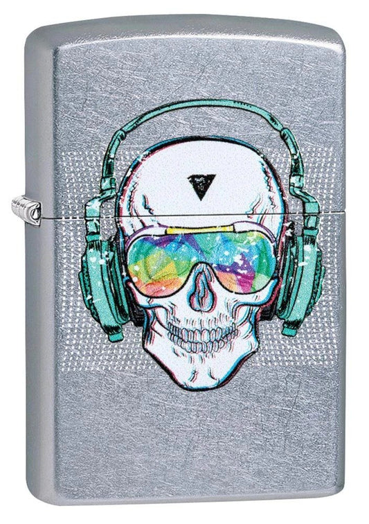 Zippo Caveira com Fone