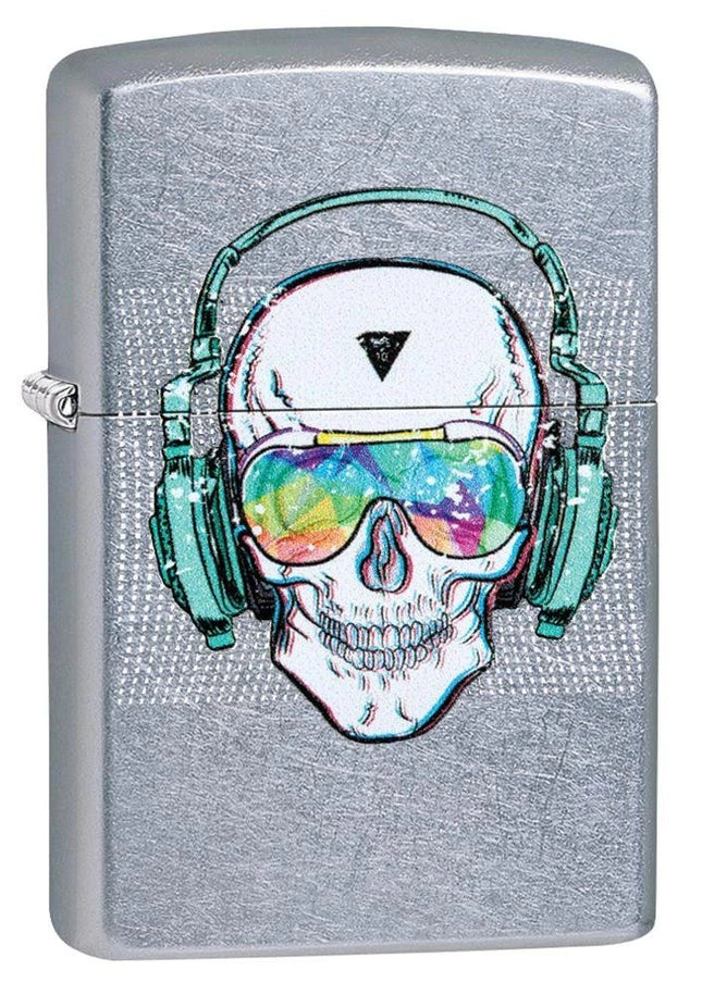 Zippo Caveira com Fone