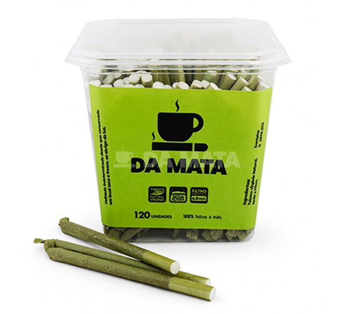 Pote de Tabaco Bolado Da Mata Artesanal Seda Alfafa C/120un