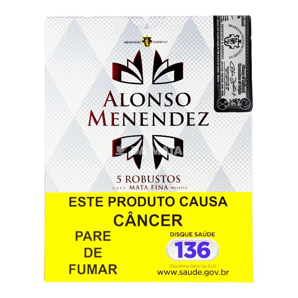 Petaca Charuto Alonso Menendez Robusto Mata Fina C/5un