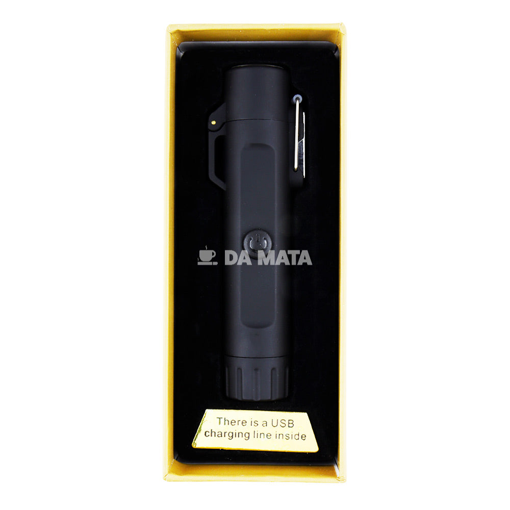 Isqueiro Plasma USB à Prova d’Água C/ Lanterna e Bússola