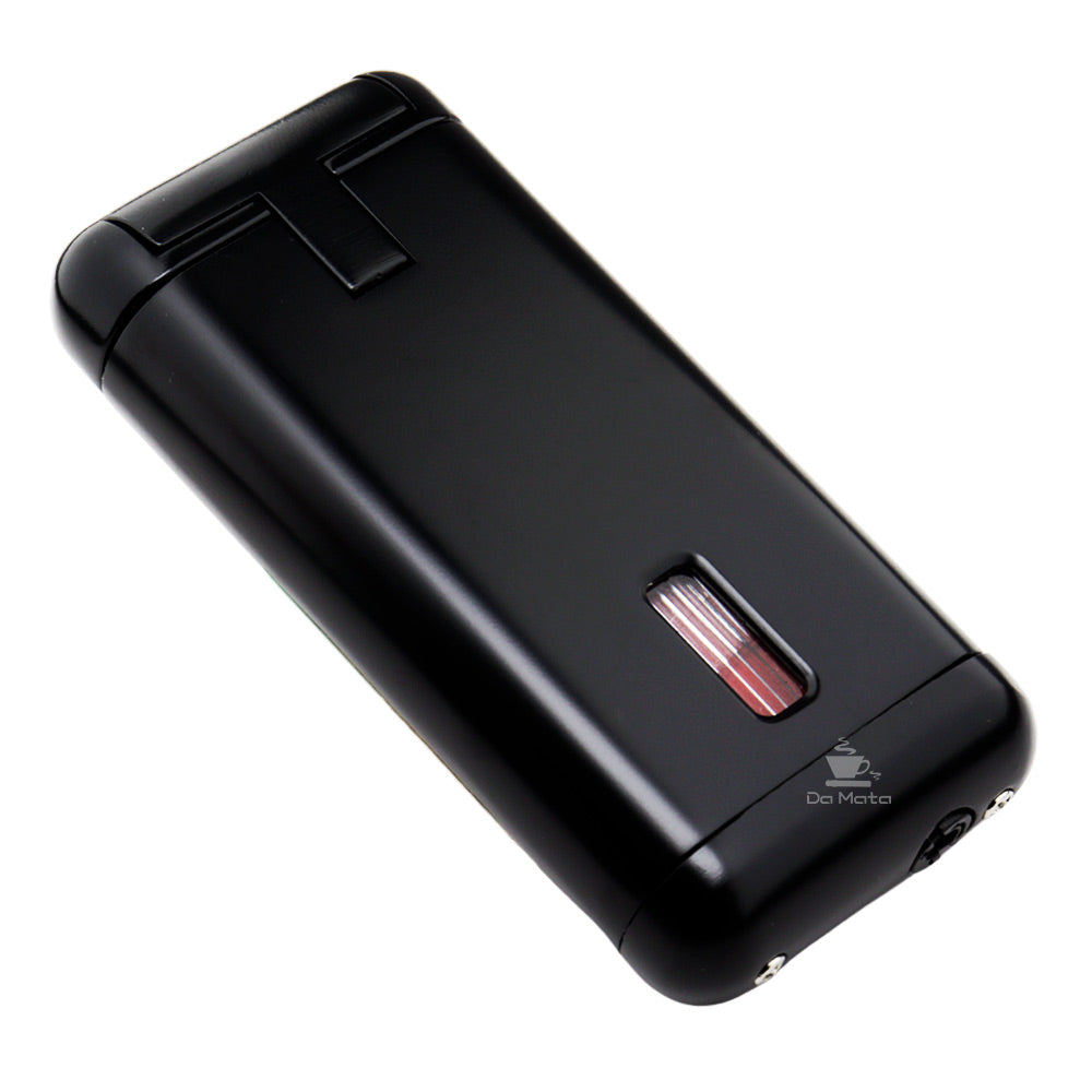 Maçarico Premium Metal Hit Triple Flame Black