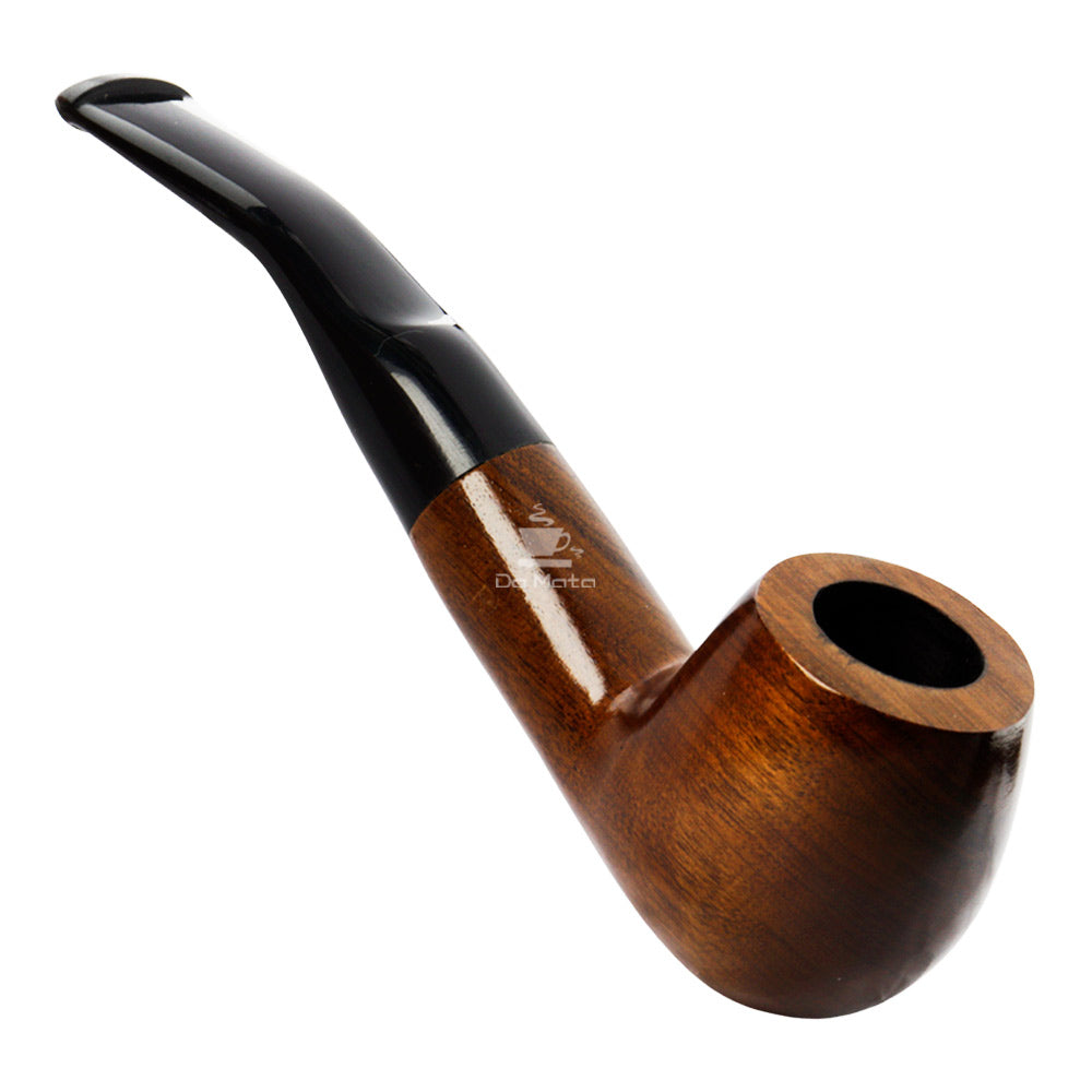 Cachimbo Elite II Curvo C/ Piteira de Resina Pequeno