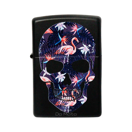 Isqueiro Zippo 49771 Flamingo Skull Design