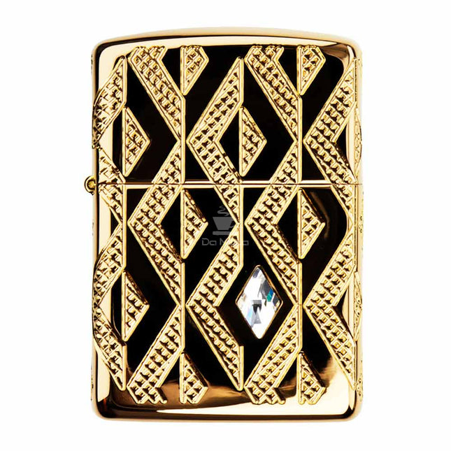 Isqueiro Zippo Geometric Diamond Pattern Design 49702