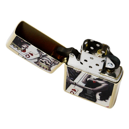 Isqueiro Zippo 49942 Skull King Queen Beauty