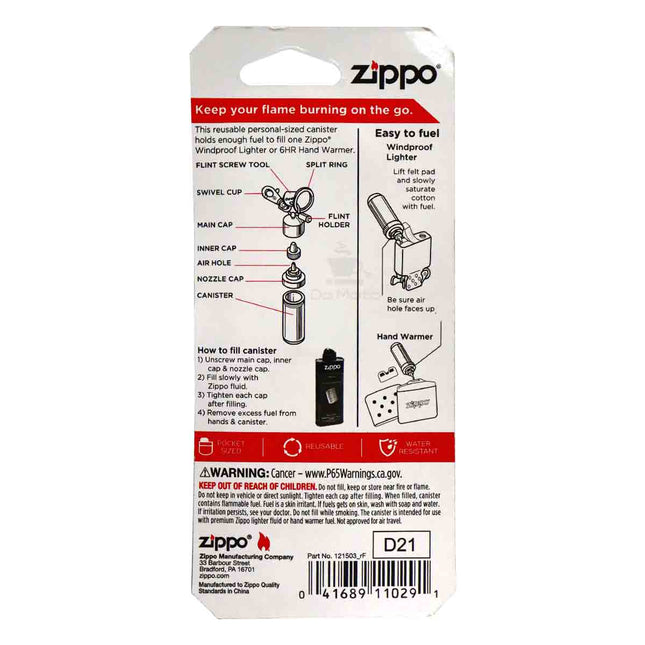 Reservatório de Fluído de Isqueiro Zippo