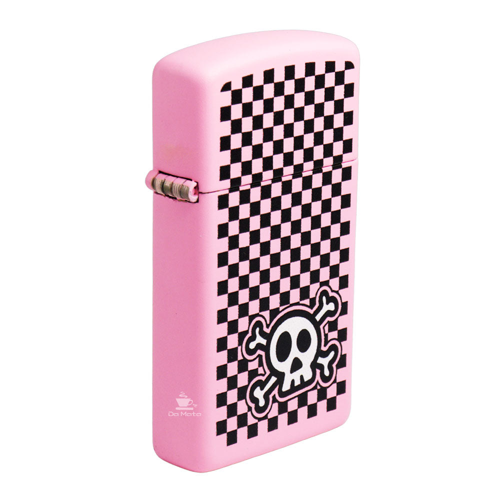 Isqueiro Zippo Checkered Skull Design 48680