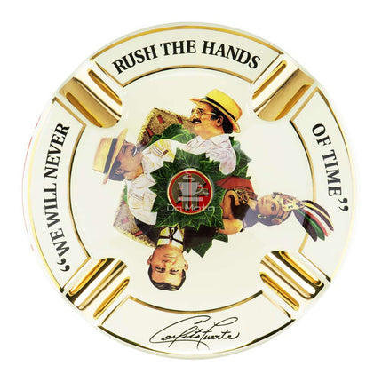 Cinzeiro de Cerâmica FFOX OXO Hands Of Time Round