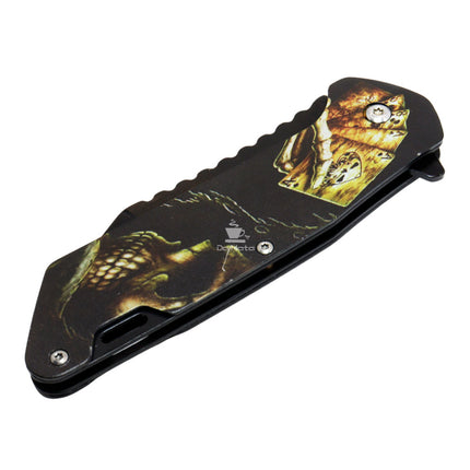 Canivete de Aço Inoxidável Skull