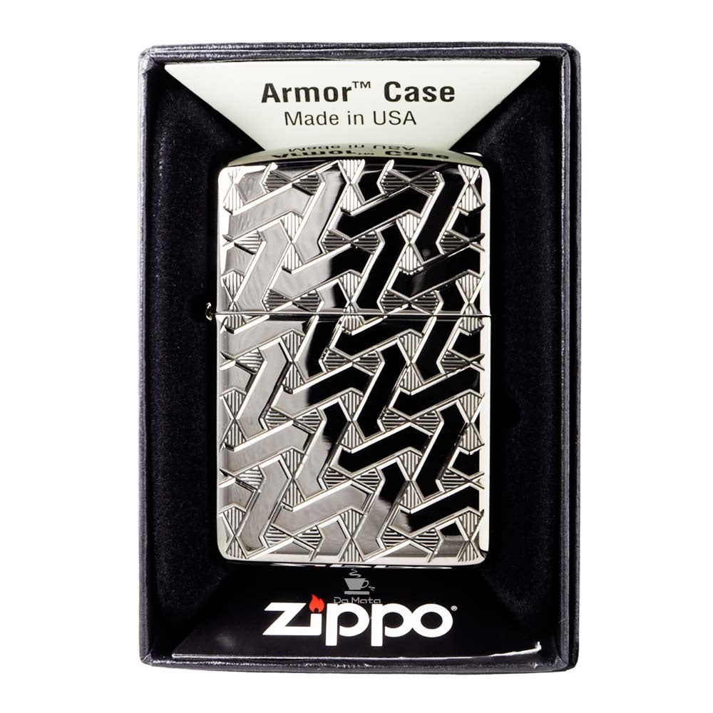 Isqueiro Zippo Armor Geometric Weave Design 49173