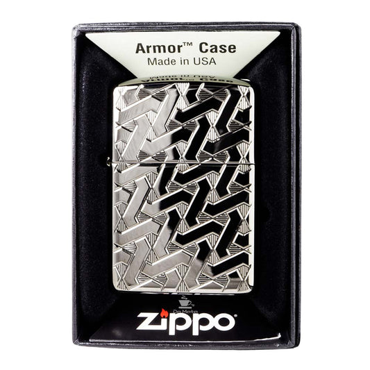 Isqueiro Zippo Armor Geometric Weave Design 49173