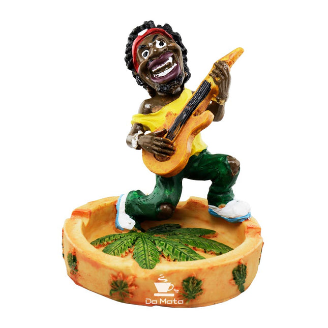 Cinzeiro de Resina Reggae Tocando Violão