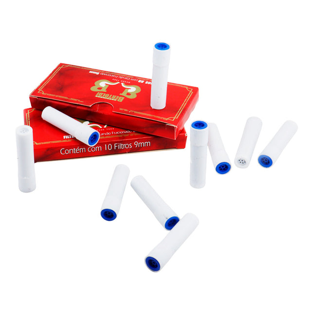 Filtro P/ Cachimbo C/ Carvão Ativado fracionado 9mm