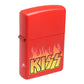 Isqueiro Zippo Kiss Logo With Flames Red Matte 48642