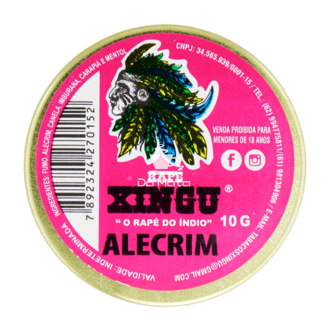 Caixa de Rapé Xingu Alecrim 10g