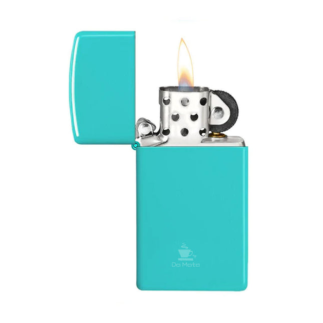 Isqueiro Zippo 49529 Slim Flat Turquesa