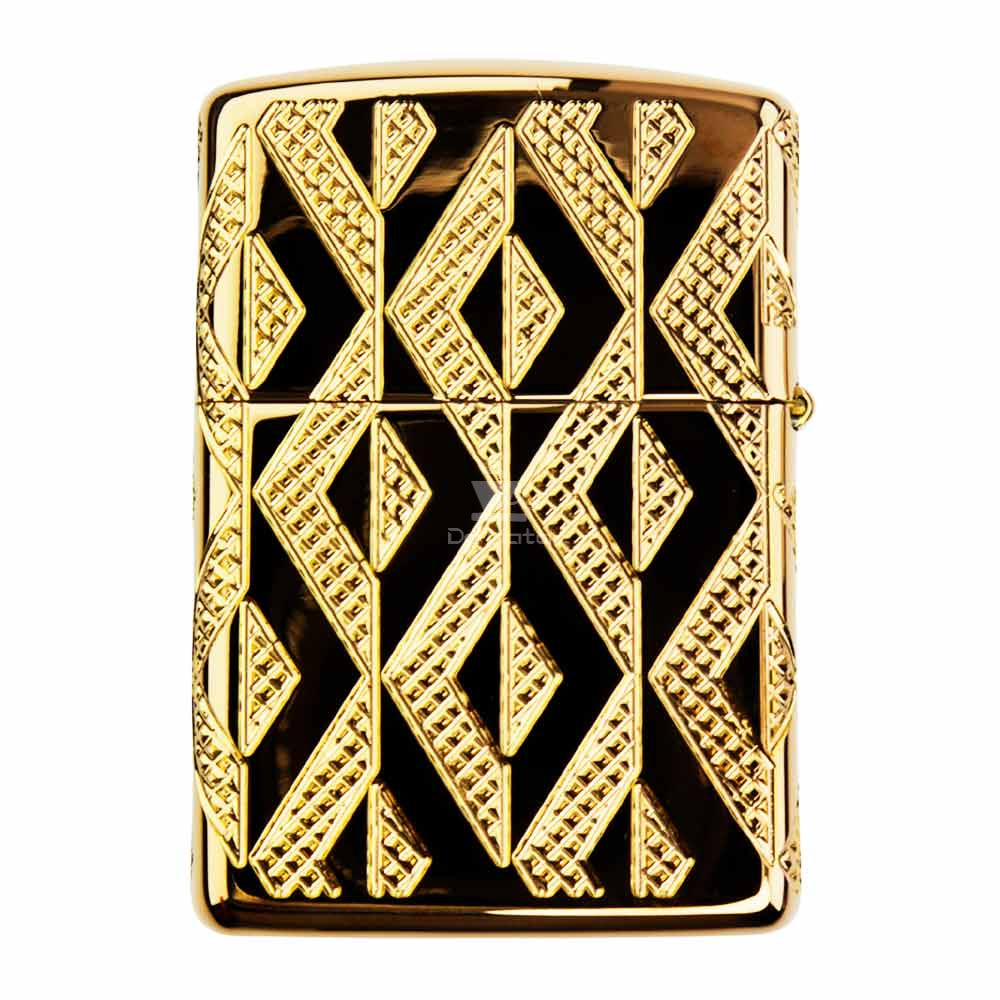 Isqueiro Zippo Geometric Diamond Pattern Design 49702