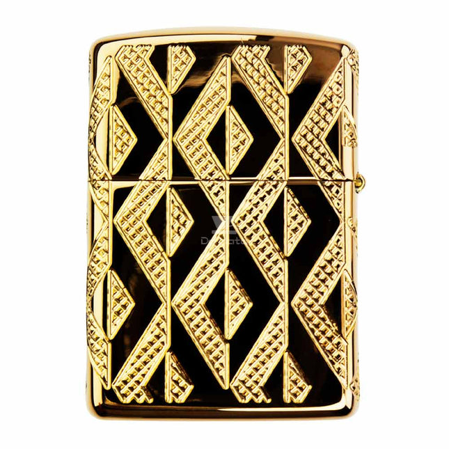 Isqueiro Zippo Geometric Diamond Pattern Design 49702