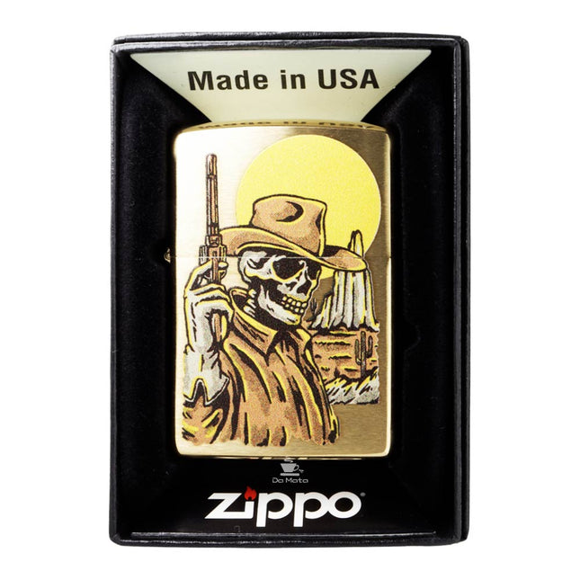 Isqueiro Zippo Cowboy Skull Design 48519
