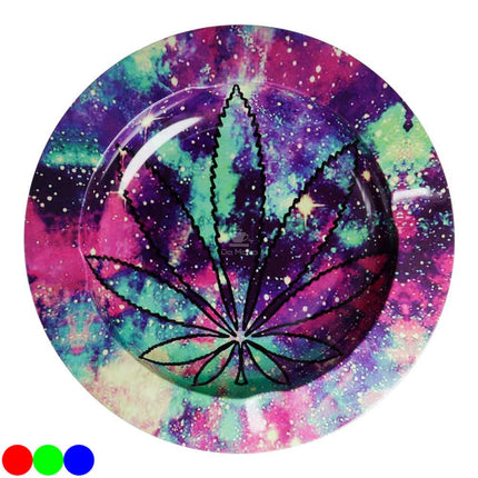 Cinzeiro de Metal Colorful Leaves