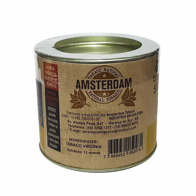 Lata de Tabaco Orgânico p/ Cachimbo Amsterdam