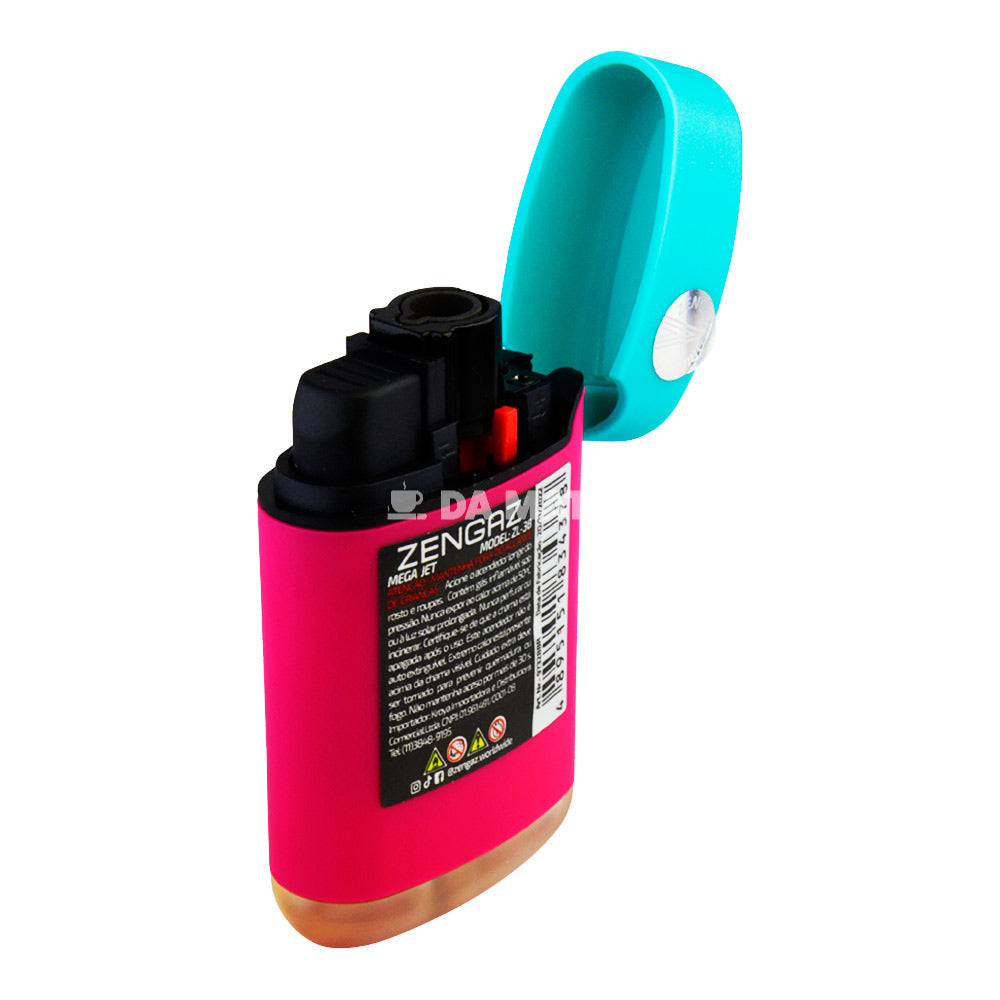 Maçarico Zengaz Maxi Jet Emb Bicolor Smoking Zl-3BS