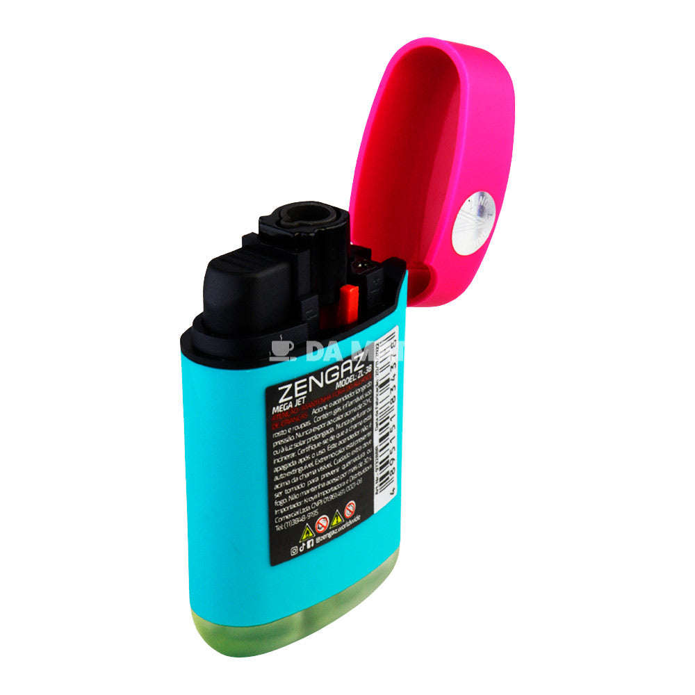 Maçarico Zengaz Maxi Jet Emb Bicolor Smoking Zl-3BS