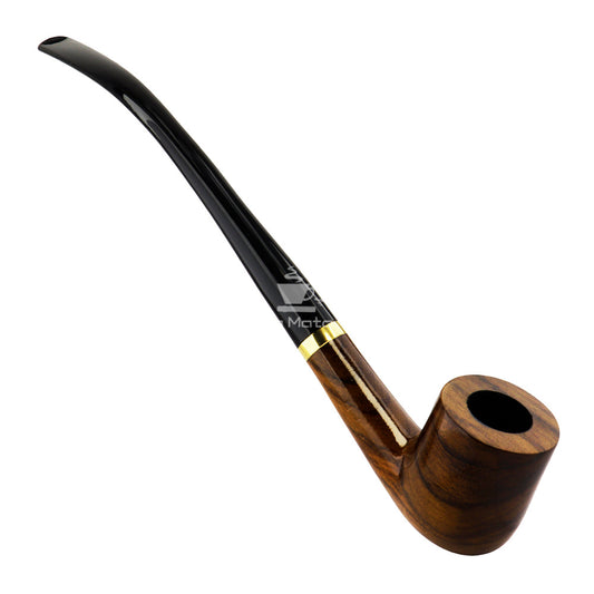 Cachimbo Churchwarden Dourado 20cm