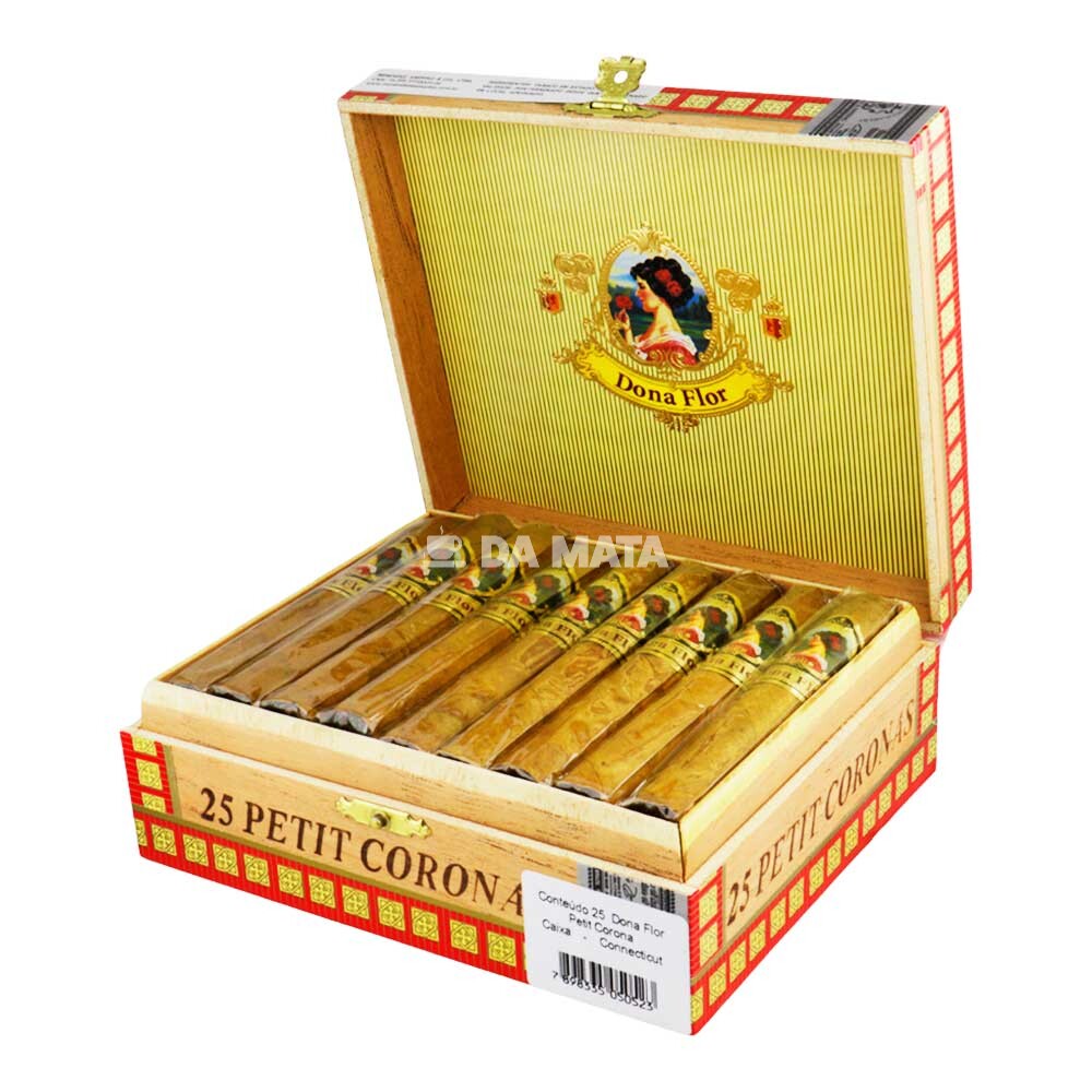 Caixa de Charuto Dona Flor Petit Corona Connecticut