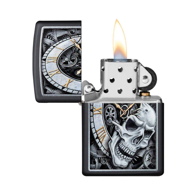 Isqueiro Zippo 29854 Skull Clock