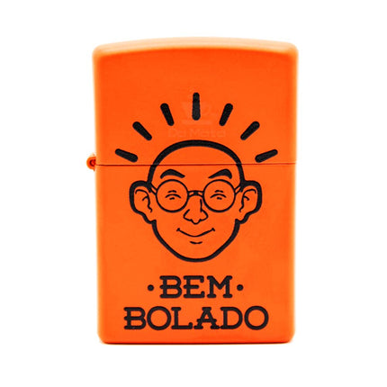 Isqueiro Zippo Logo Bem Bolado laranja