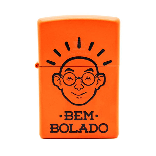 Isqueiro Zippo Logo Bem Bolado laranja
