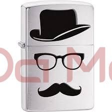 Isqueiro Zippo - Moustache And Hat