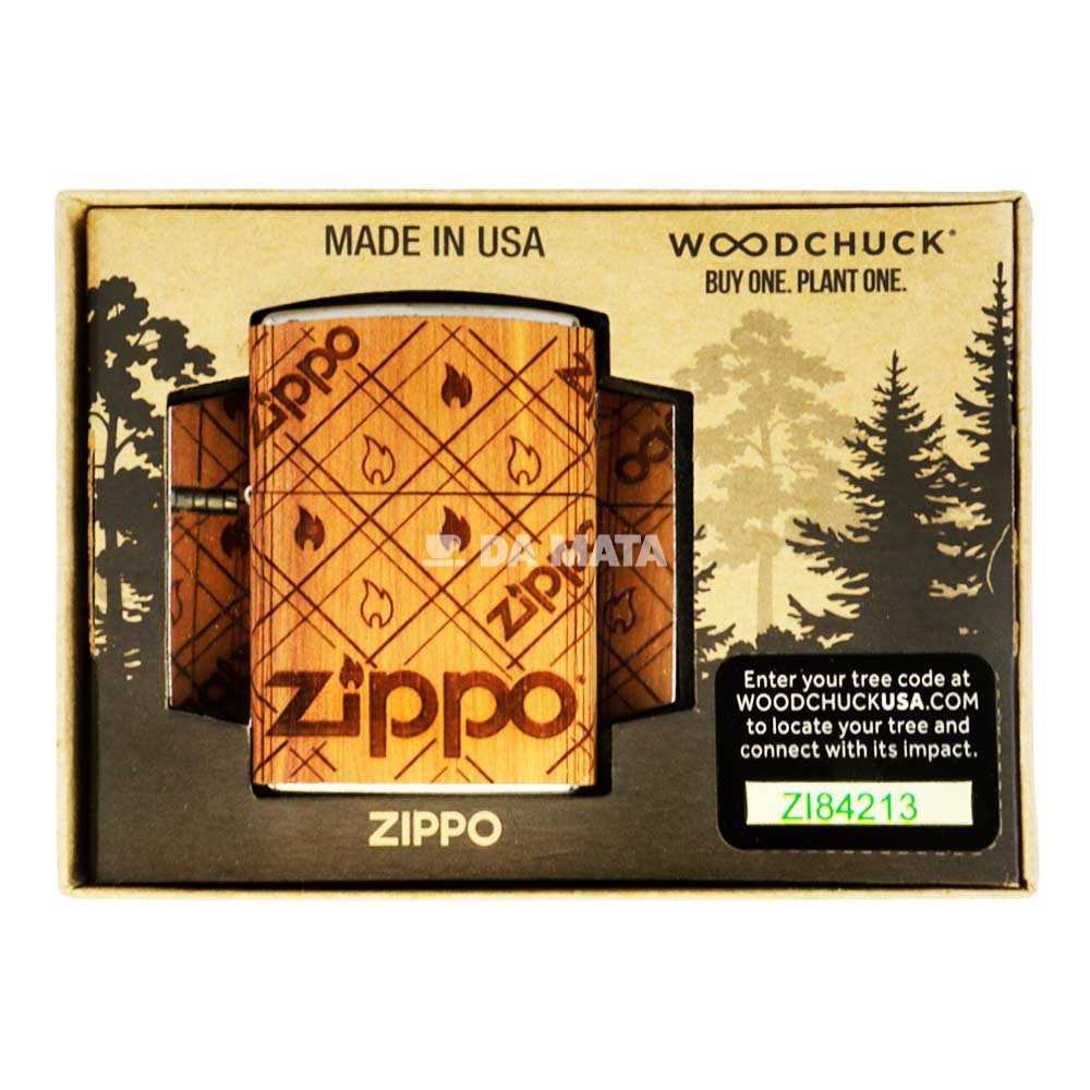 Isqueiro Zippo Woodchuck Wrap Flame 49331