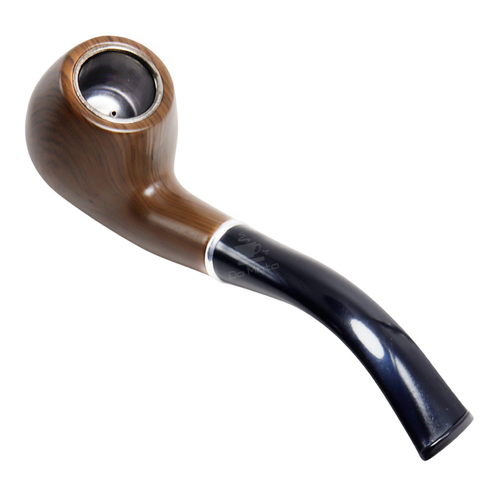 Cachimbo de Acrílico Curvo Marrom Escuro